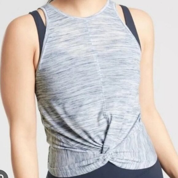 Athleta Tops - Athleta Twist Tank Top Sleeveless Gray Size Medium